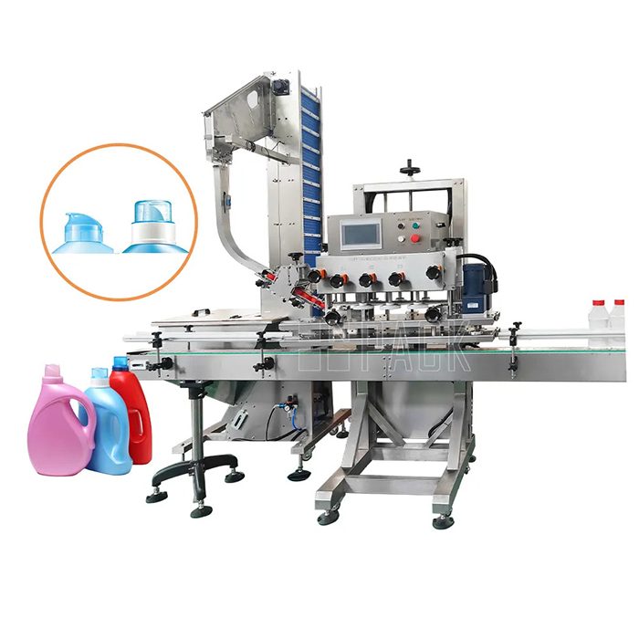 Πλήρης αυτόματη πλαστική φιάλη Capping Machine